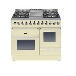 ILVE PTW100FE3 Roma Dual Fuel Freestanding Range Cooker Cream